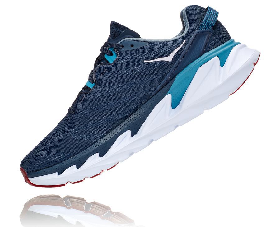 Running Shoes Mens - Hoka One One Elevon 2 - Navy/White - OBIUFCX-12